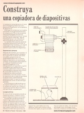 Construya una copiadora de diapositivas - Noviembre 1980