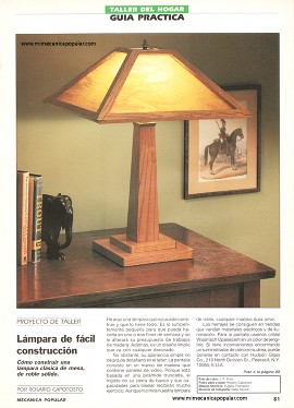 Lámpara de fácil construcción - Mayo 1996