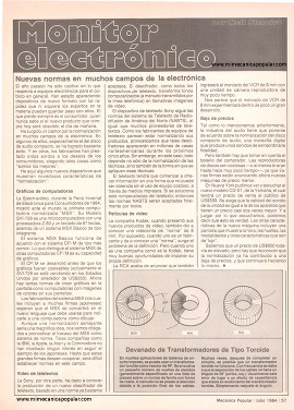 Monitor electrónico - Julio 1984