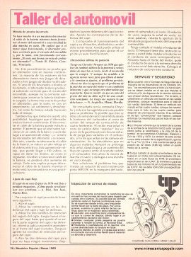 Clínica del automóvil - Marzo 1980
