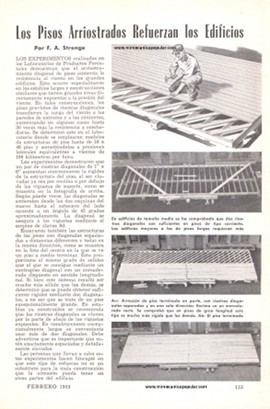 Los Pisos Arriostrados Refuerzan los Edificios -Febrero 1955
