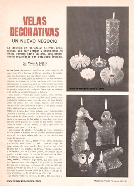 Velas Decorativas - Febrero 1973