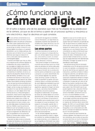 ¿Cómo funciona una cámara digital? - Febrero 2004
