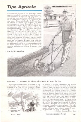 Cortadora Eléctrica de Césped Tipo Agrícola - Mayo 1948