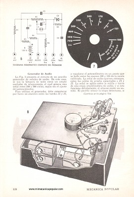 Seis aparatos en un sencillo equipo de prueba para aficionados - Septiembre 1960