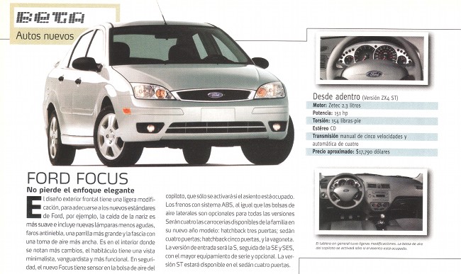 Ford Focus - Noviembre 2004