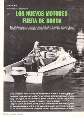 Los Nuevos Motores Fuera de Borda - Mayo 1972