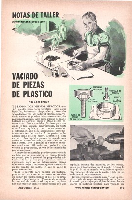 Vaciado de Piezas de Plástico - Octubre 1959