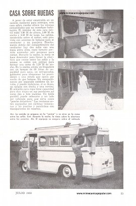 Casa Sobre Ruedas - Julio 1950