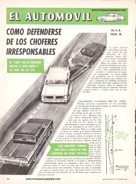 Cómo defenderse de los choferes irresponsables - Octubre 1968