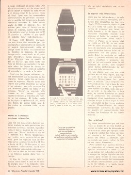 Los Relojes Digitales de Agosto 1976