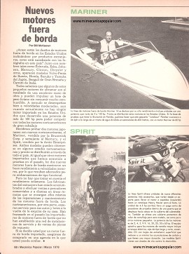 Nuevos Motores Fuera de Borda - Marzo 1978