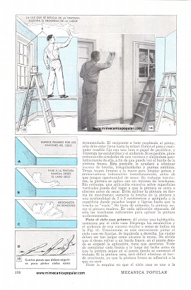 La Pintura de Maderamen y Paredes Interiores - Julio 1950