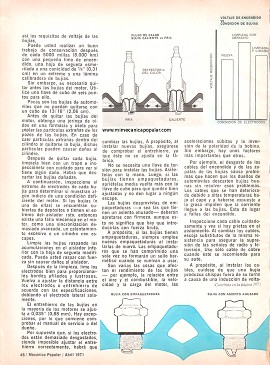 Cómo prestar servicio a las bujías - Abril 1971