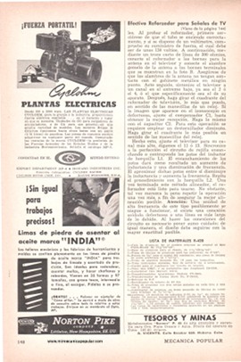 Efectivo Reforzador para Señales de TV - Agosto 1953