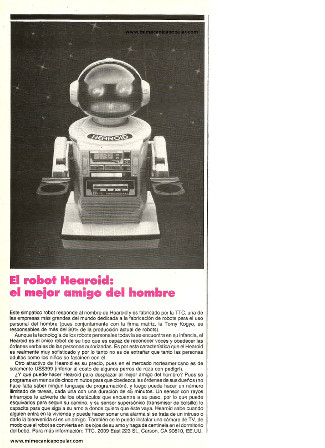 El robot Hearoid: el mejor amigo del hombre - Septiembre 1988