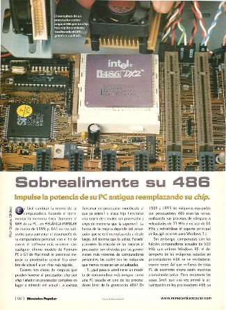 Computadoras - Sobrealimente su 486 - Abril 1999