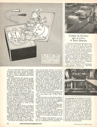 Aparato para afinaciones de autos rápidas y seguras - Mayo 1964