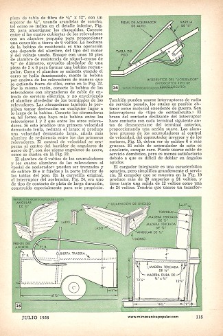 Carro Eléctrico - Parte II - Julio 1958