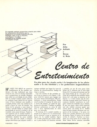 Centro de Entretenimiento - Febrero 1963