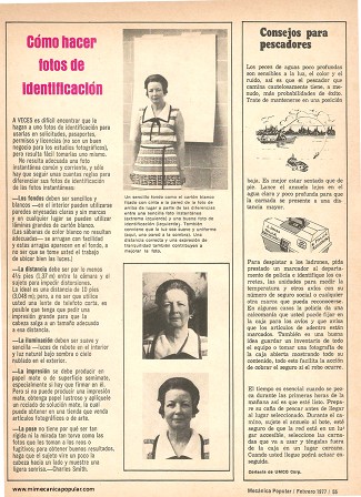 Cómo hacer fotos de identificación - Febrero 1977