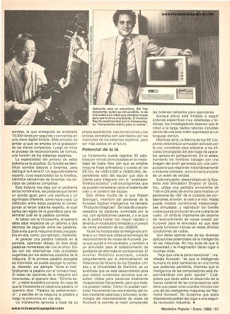 Computadoras que oyen - Enero 1988