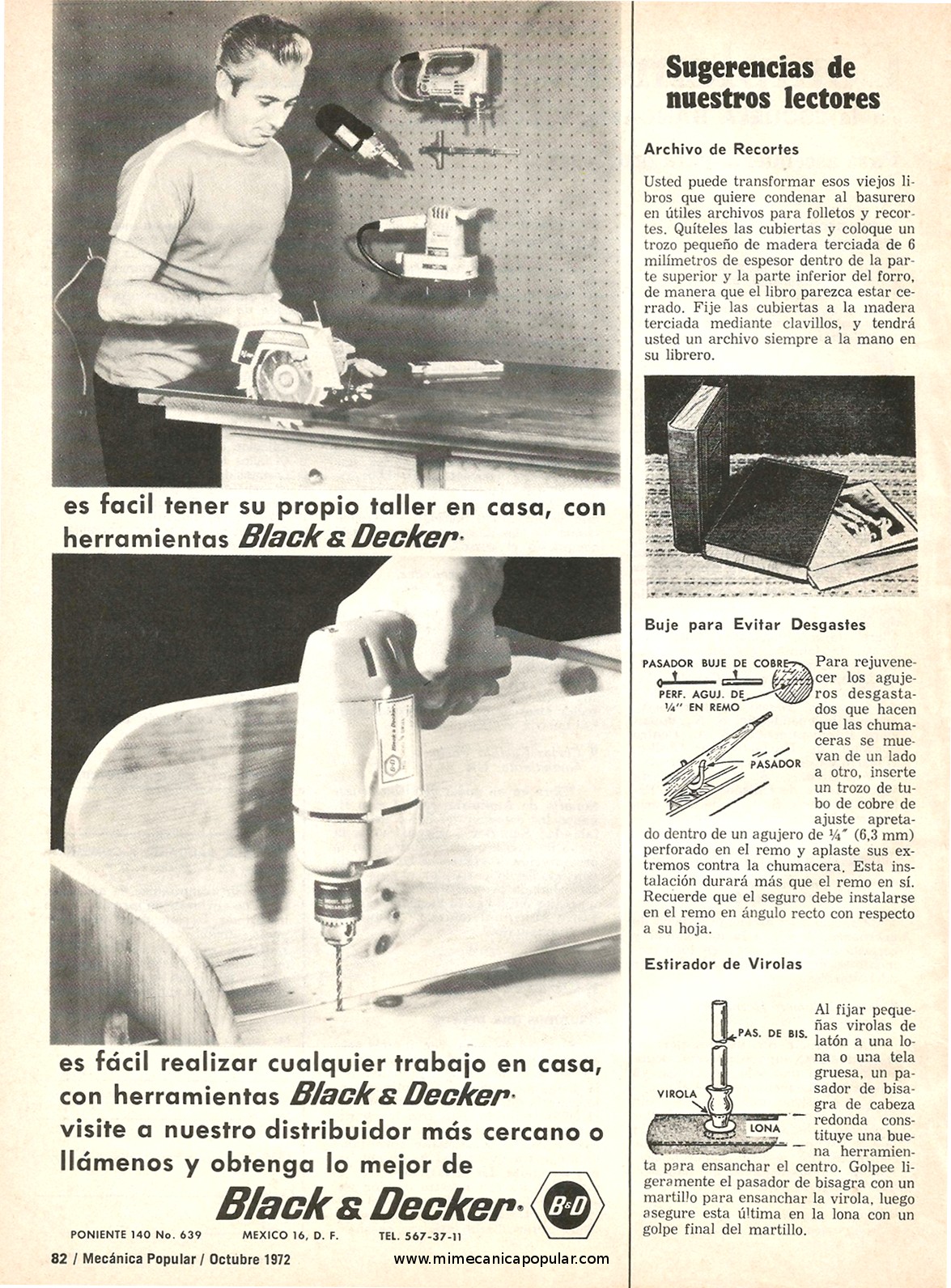 Publicidad - Herramientas Black and Decker - Octubre 1972