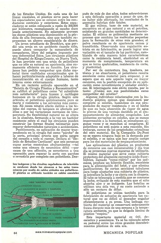 Polietileno -La Nueva Estrella de los Plásticos - Septiembre 1949