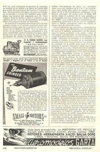 Transmisor de radio telefonía y telegrafía para principiantes - Septiembre 1947