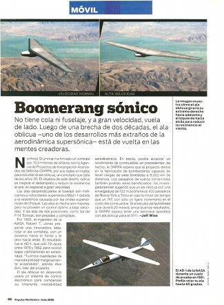 Boomerang sónico - Julio 2006