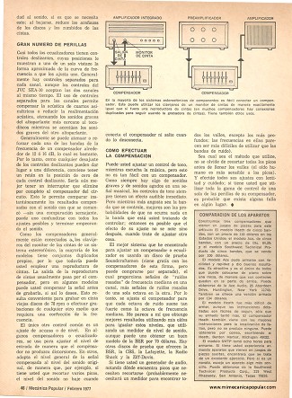 Los ecualizadores y sus ventajas - Febrero 1977