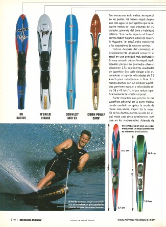 Esquís acuáticos anchos - Julio 1998
