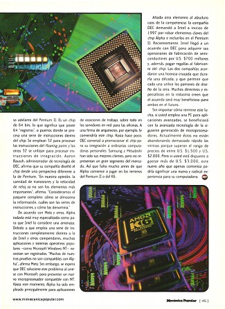 Computadoras - La batalla de los chips - Enero 1998
