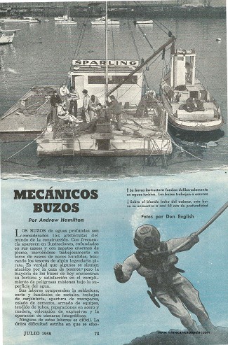 Mecánicos Buzos - Julio 1948