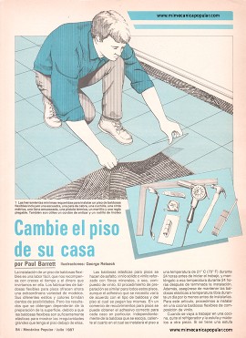 Cambie el piso de su casa - Julio 1987