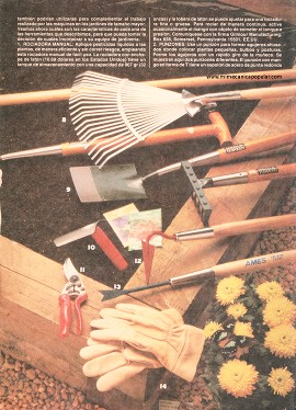 Herramientas para el jardín - Junio 1986