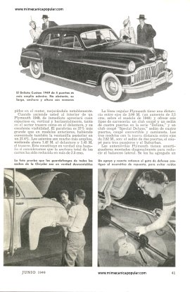 Debut de la Familia Chrysler -Junio 1949