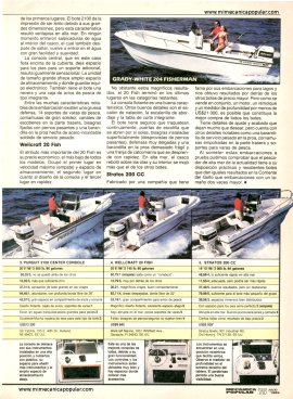 Prueba comparativa: Embarcaciones para mar abierto - Julio 1989
