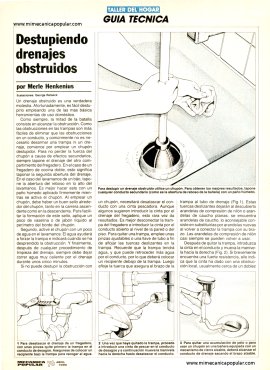 Destupiendo drenajes obstruidos - Abril 1990