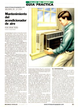 Mantenimiento del acondicionador de aire - Noviembre 1995