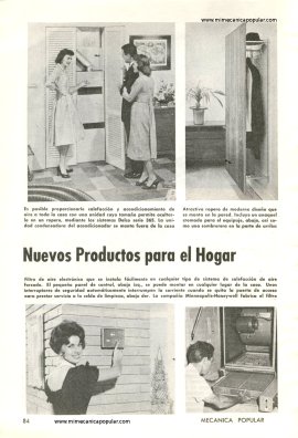 Nuevos Productos para el Hogar - Noviembre 1961
