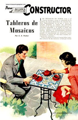 Tableros de Mosaicos - Agosto 1954