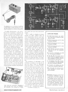 Amplificador de Audífonos - Abril 1974