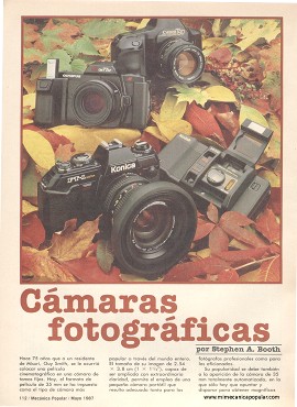 Cámaras fotográficas - Mayo 1987