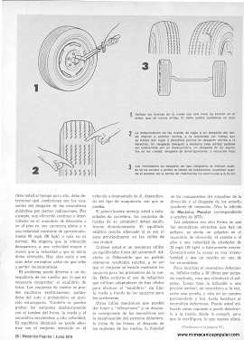 Cómo Conservar Mejor sus Neumáticos - Junio 1974