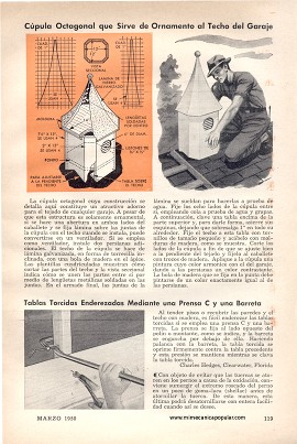 Cúpula Octagonal Para el Techo del Garaje - Marzo 1950