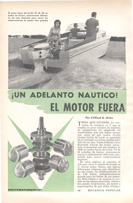 El Motor Fuera de Borda V4 -Diciembre 1957