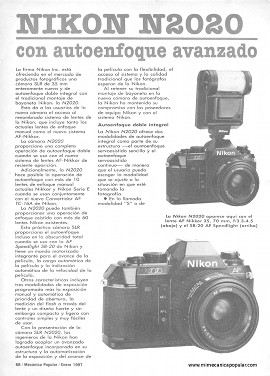 Fotografía: Nikon N2020 -Enero 1987