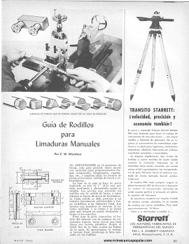 Guía de Rodillos para Limaduras Manuales - Mayo 1965