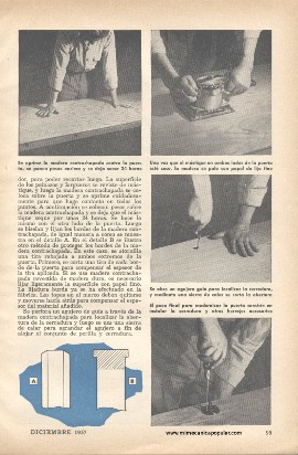 Es fácil hacer puertas modernas - Diciembre 1957